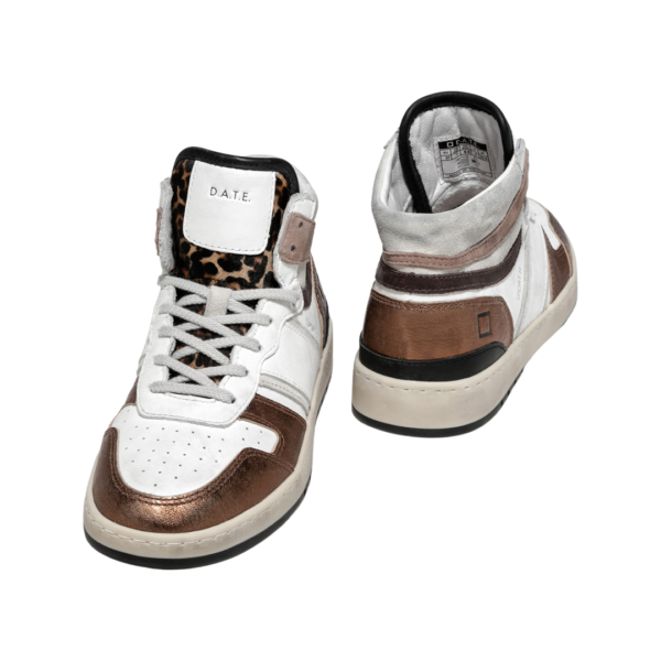 D.A.T.E Sneakers Sport High Pop Laminated-Bronze