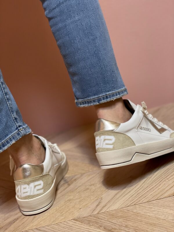 4B12 Kyle White-Platinum Sneakers