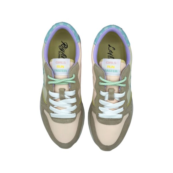 SUN68 Sneakers Ally Candy Cane Bianco Panna
