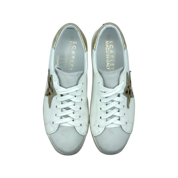 SCARLET-CROWN Sneakers Terry Bianco-Platino