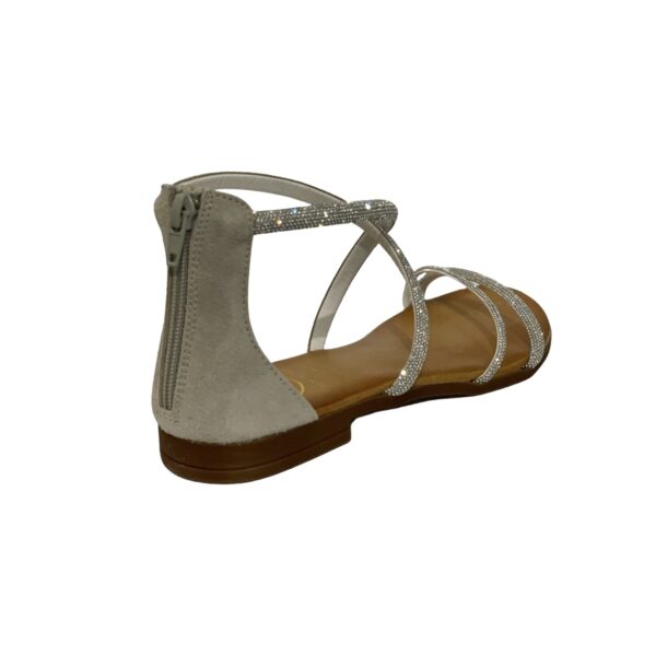 18+ Low Sandal Suede Ice/Silver