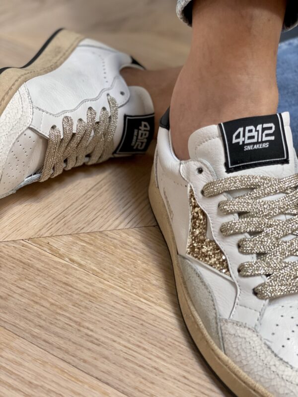 4B12 Sneakers Play New Bianco-Nero