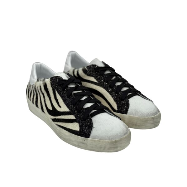 SCARLET-CROWN Sneakers Terry Zebra