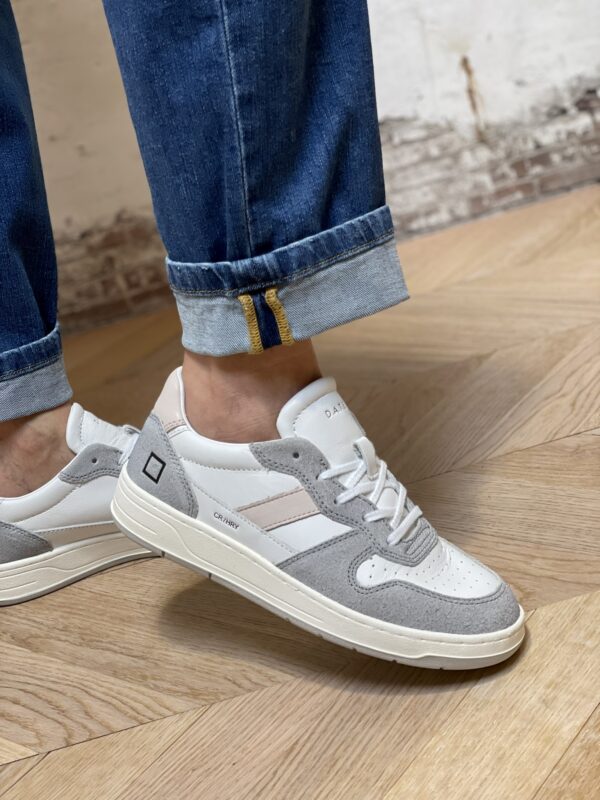 D.A.T.E Sneakers Court 2.0 Hairy White-Gray
