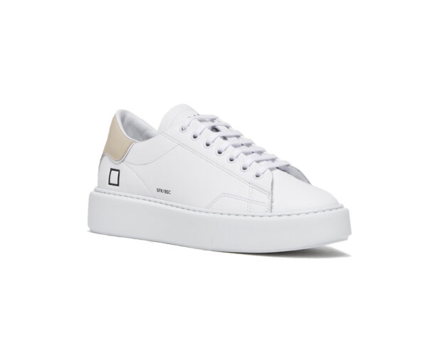 D.A.T.E Sneakers Sfera Calf White-Beige