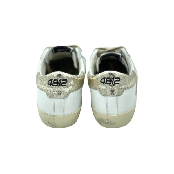 4B12 Sneakers Suprime Bianco-Pytch-Platino