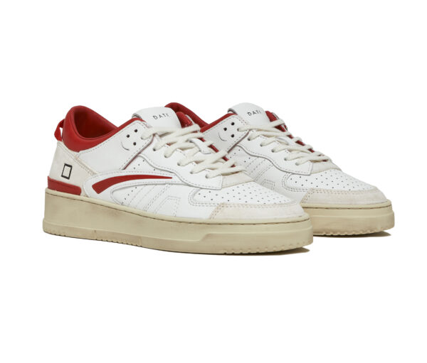 D.A.T.E Sneakers Torneo White-Red